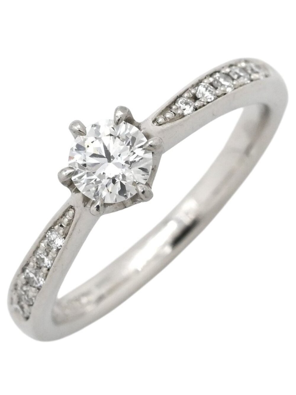 Celine Ring Diamond Platinum Silver Half Eternity Something Blue Marriage Bridal